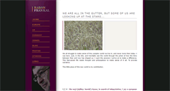 Desktop Screenshot of baronfrankal.com